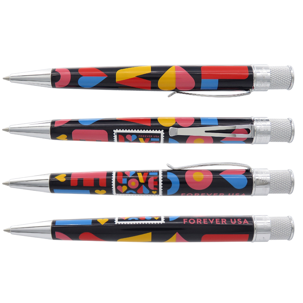 Retro 51 Tornado USPS Lovestamp Rollerball / Ballpoint